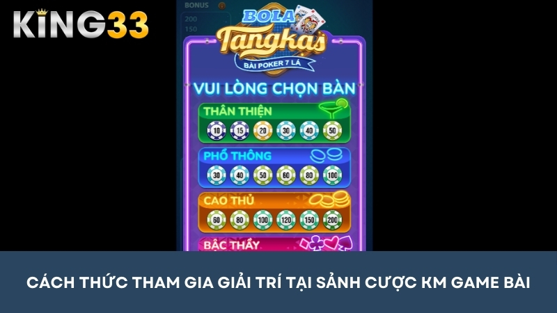 Cách thức tham gia cá cược game bài tại sảnh trò chơi đơn giản