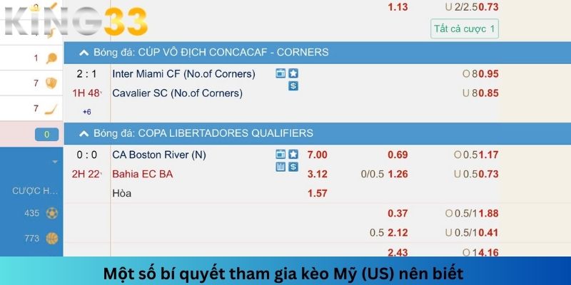 Kèo Mỹ US là gì? Chiến thuật cược kèo hiệu quả, thắng lớn 5 Cần nắm ngay các bí quyết để cược kèo Mỹ có tỷ lệ thắng cao